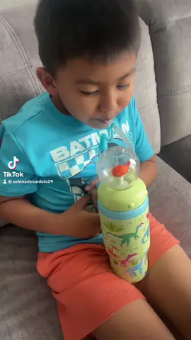 Vazo para nino de Dino 🦕 super bonito para Que Les guste tomar MAs agua a mi nino le encanto#fyp #parati #like #siguemeytesigo #tiktokshop 
