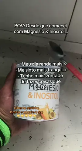 Clica no carrinho laranja e adquira o seu! #saudedamulher #saudefeminina #saúdenatural #magnésio 