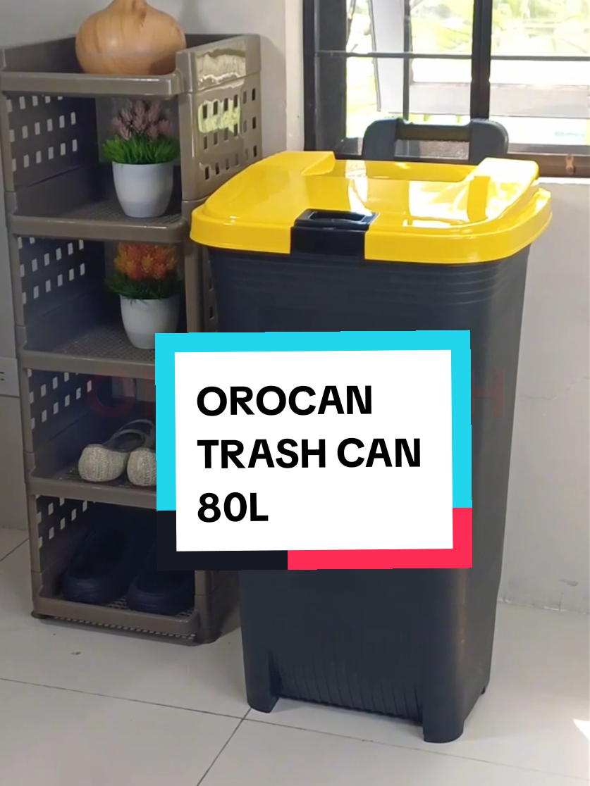 🗑️ Big space, easy to move! Meet the OROCAN Trash Can with Wheels – 80L capacity para sa mas maraming gamit at hassle-free na paglipat! 💯 #Orocan #TrashCanWithWheels #OrganizedHome 
