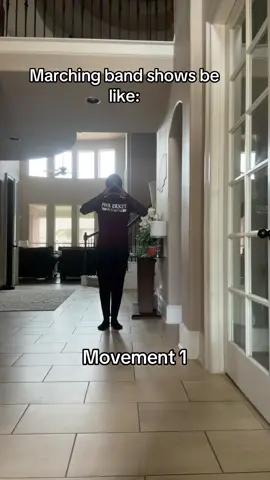 I wonder if there’s ever been show where the movements aren’t formatted like that. #fypシ #viral #band #marchingband #UIL 