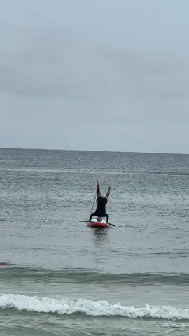 That was lowkey impressive though 🤣 #husband #paddleboard 