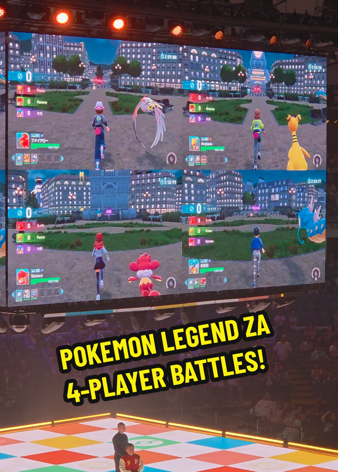 POKEMON LEGENDS ZA IS HAVING 4 PLAYER BATTLES! THE ONE WHO GETS THE MOST BATTLE DEFEATS IS THE WINNER! #pokemon #pokemontiktok #pokemoncommunity #pokemonlegendsza #pokemonworld @Pokémon Company Int’l 