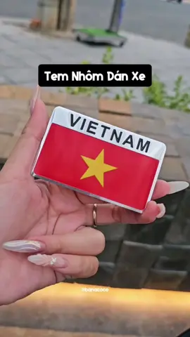 Tem nhôm dán cờ Việt Nam  #temnhomdanxe  #temdanxe  #temdancovietnam  #quockhanh2025   #quockhanh2thang9 