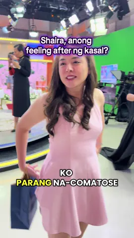 EA, na-scam daw ni Shaira after ng kasal! Tinulugan eh😂 Cute mo talaga, Shaira haha #shairaandea #shairadiaz #celebrity #unanghirit #eaguzman 