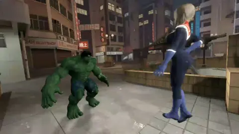 Power girl vs Hulk #viral #animation #scissors #Headscissors #Headscissors 
