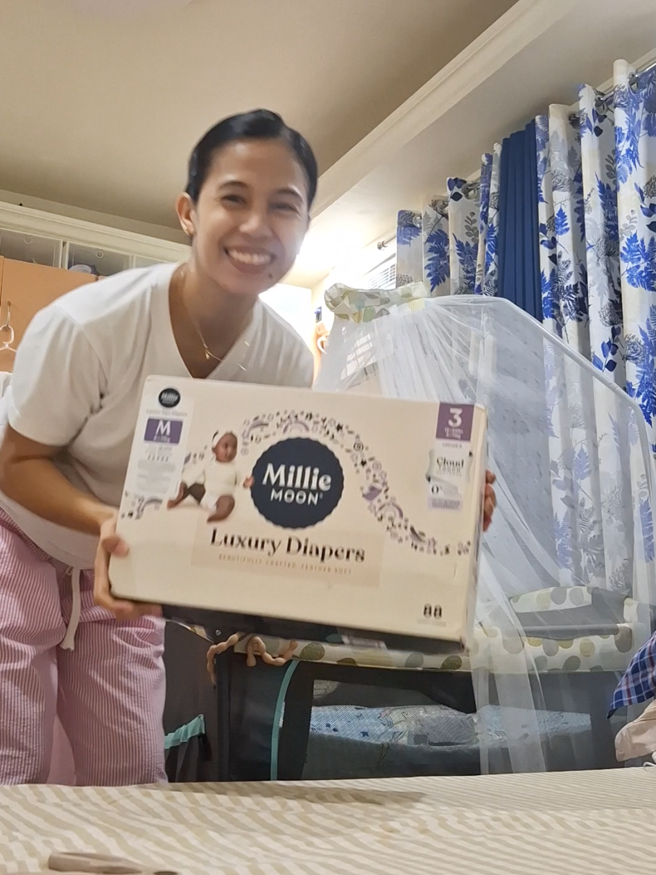 Leveled up to size 3 with millie moon  diaper #milliemoon #milliemoondiapers #diaper #babyessentials 