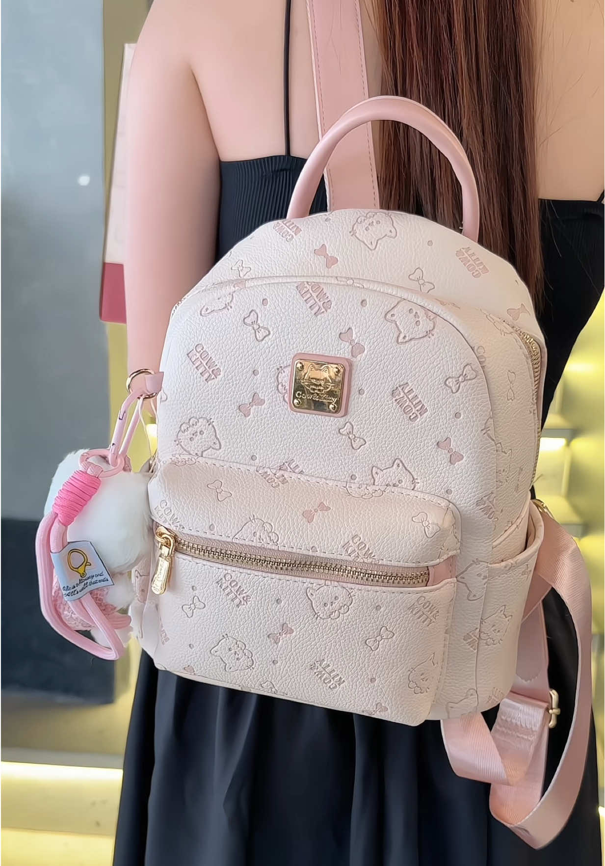 Cow&Kitty- Ba Lô mini nữ ,  Dễ Thương , balo màu hồng kitty #memonbo #balo #borryrosa #balokitty #balonu 