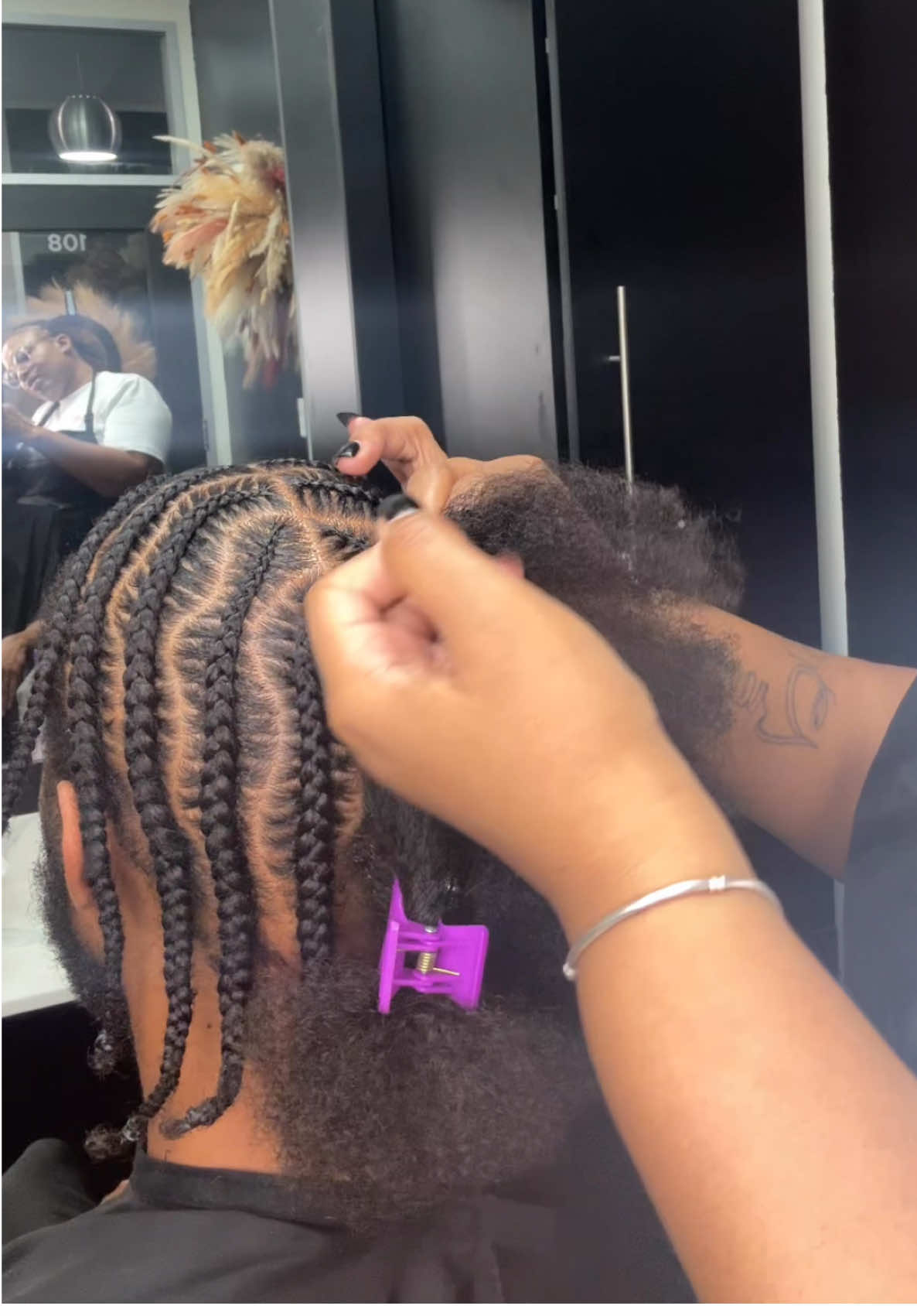 I ate these up and yall better like it too! 😅 P.S. I have appointments available  Instagram: EverythhingHair  📍Marietta, GA #stitchbraids #atlantahairstylist #mariettahairstylist 