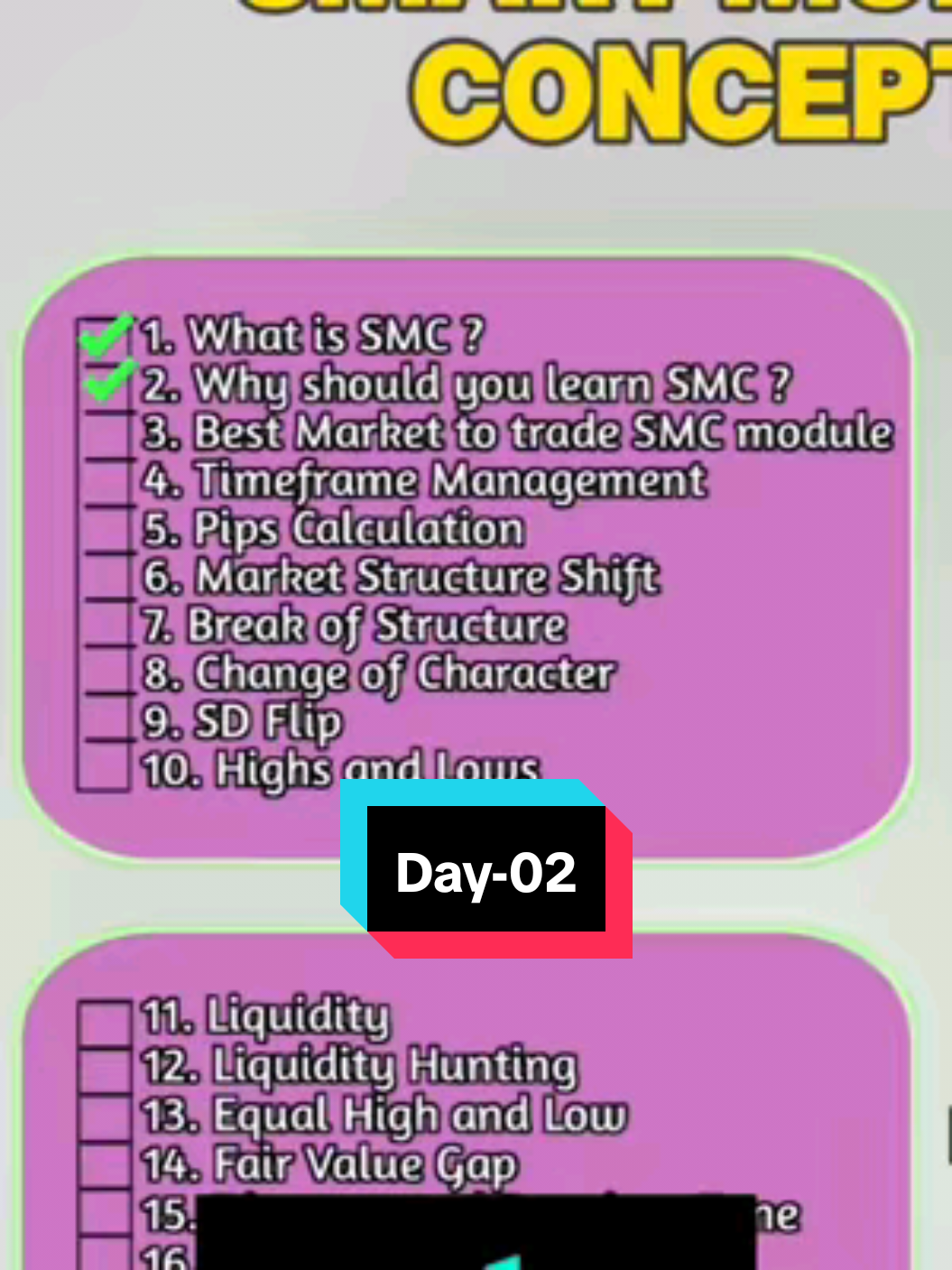 Day-02 OF Smart Money Concept #viral #creatorsearchinsights #tiktokbangladesh #tiktokbd #fyp 