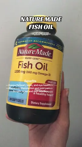 kapag hindi kayo mahilig sa fish, this is good alternative. It is rich in omega-3 ✨ #naturemadevitamins #fishoil #supplements #fyp #musthave 