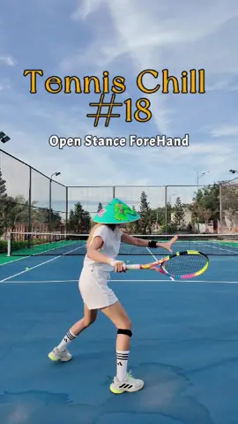 Open-Stance Forehand ❤️🎾🇻🇳 Bắt đầu có xíu xíu cảm giác wrist-lag, tưởng tập forehand 1 tháng ai dè 1 năm 😅😅 #mebimtennis #tennisgirl #tennisfashion #tennisoutfit #tennispractice 