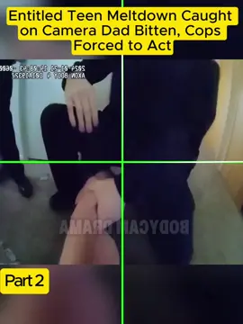 Entitled Teen Meltdown Caught on Camera Dad Bitten, Cops Forced to Act#cops #coptiktok 