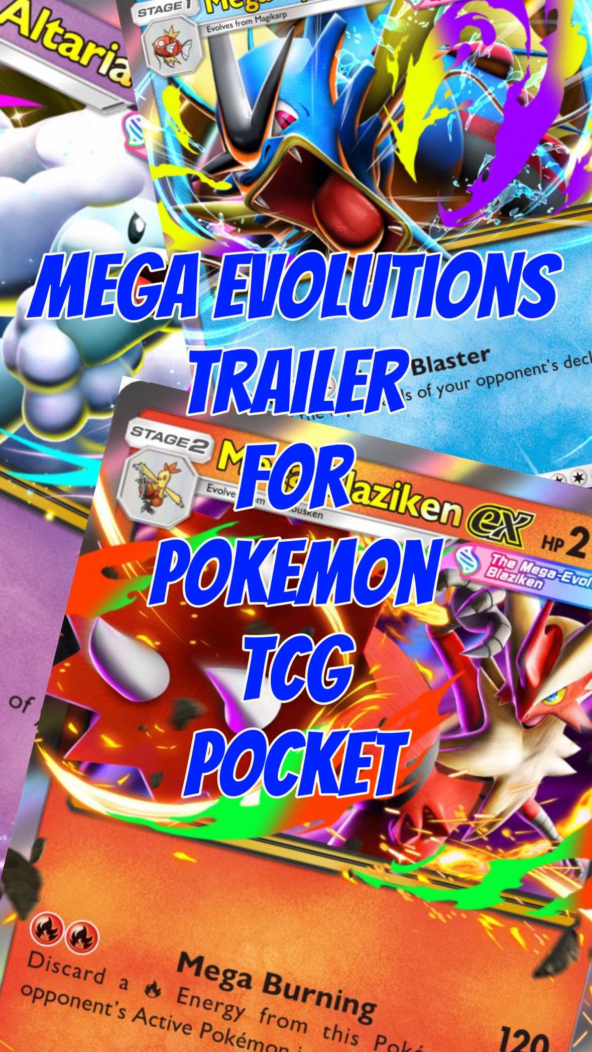 Mega Evolutions Trailer for Pokemon TCG Pocket #pokemontcgpocket #pokemontcg #pokemon #pokemonpocket #megaevolution 