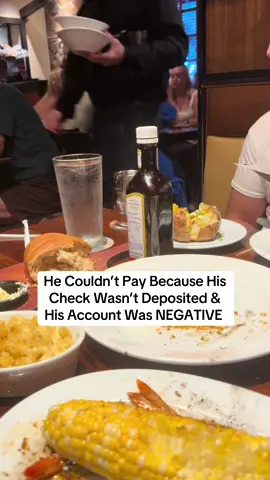 He Couldn’t Pay Because His Check Wasn’t Deposited & His Account Was Negative #datenight 