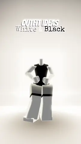 Outfit ideas White and Black for U girl!🤍🖤#outfitideasroblox#avatarcreator#black#white 