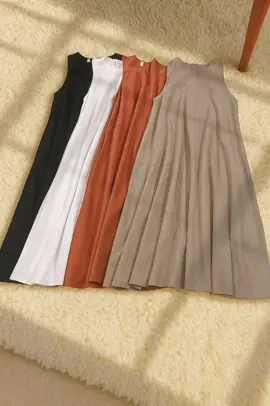 (LEBAR MAYUNG) Inner Dress Wanita Polos Toyobo Tanpa lengan #innerdress #fvp #bismillahfyp 