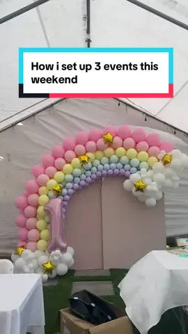 How I set up 3 balloon events this weekend  #creatorsearchinsights #balloonsoftiktok #balloondecor #diyprojects #foamprops 