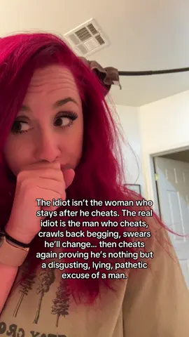 The idiot isn’t the woman who stayed after betrayal, the idiot is the man who cheated, begged, swore up and down he’d change… and then cheated again. That’s not love. That’s manipulation. That’s him proving he’s nothing but a lying, pathetic excuse for a partner. 💡 Here’s what you need to remember: •	You’re not dumb for giving someone another chance. You loved deeply, and that says more about your loyalty than his lack of it. •	The shame doesn’t belong to you,  it belongs to the one who kept choosing betrayal. •	A man who repeats the same behavior after promising change is showing you who he is. Believe him. So if you’ve ever stayed, don’t beat yourself up. You weren’t the fool. The fool is the one who threw away a loyal woman for cheap lies and then had the audacity to come crawling back and throw it all away again.  💔 If you’re ready to rebuild your confidence and finally feel like you again after betrayal, watch my free training: The 3 Proven Steps to Heal After Betrayal (Even If It Feels Impossible). Find it in my biø 💖  Follow for healing, validation, and support. You are not alone 🫂  #affair #infidelity #cheater #brokenheart 