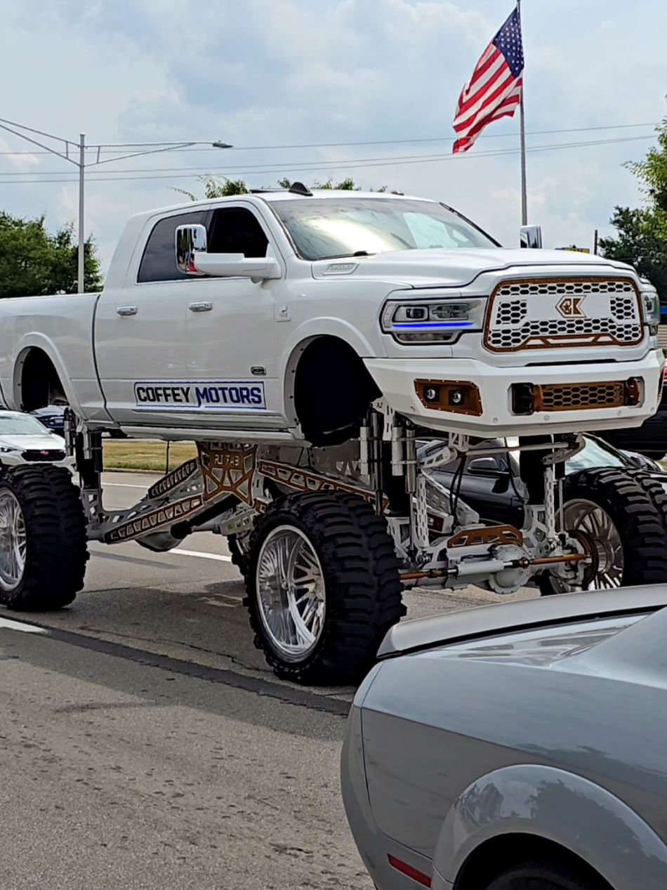 Custom Ram Pickup Truck Drive By Engine Sound Woodward Dream Cruise 2025