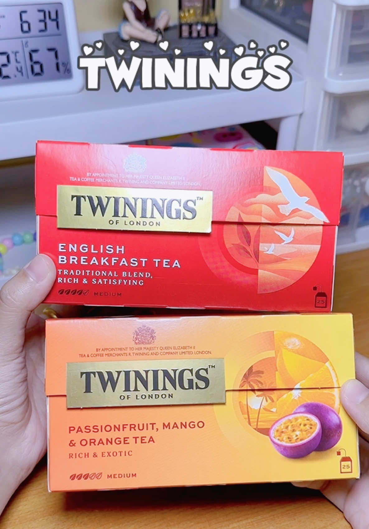 เป็นอะไรที่อยากแนะนำมากค่ะ รสชาติคือทำถึงเกิน ❤️ #twiningsthailand #ชาชงแบบซอง #เครื่องดื่มทไวนิงส์ #ชาส้มมะม่วงฟรุ้ตตี้ผลไม้ #ชาอังกฤษ  