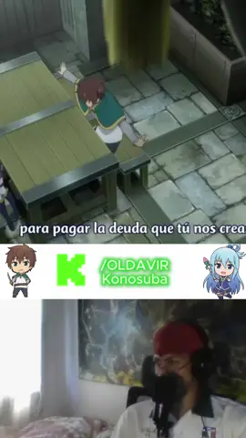 Reaccion Konosuba 😀😀  #konosuba#anime#funny#kasuma#aqua#raccion#kick#directo#sad