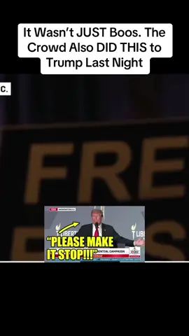 Part 1 It Wasn’t JUST Boos. The Crowd Also DID THIS to Trump Last Night #occupydemocarts #usa🇺🇸 #crime #new #usatiktok🇺🇸 