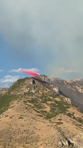 Provo fire 8-17 #wildfire #fireplane #utah 