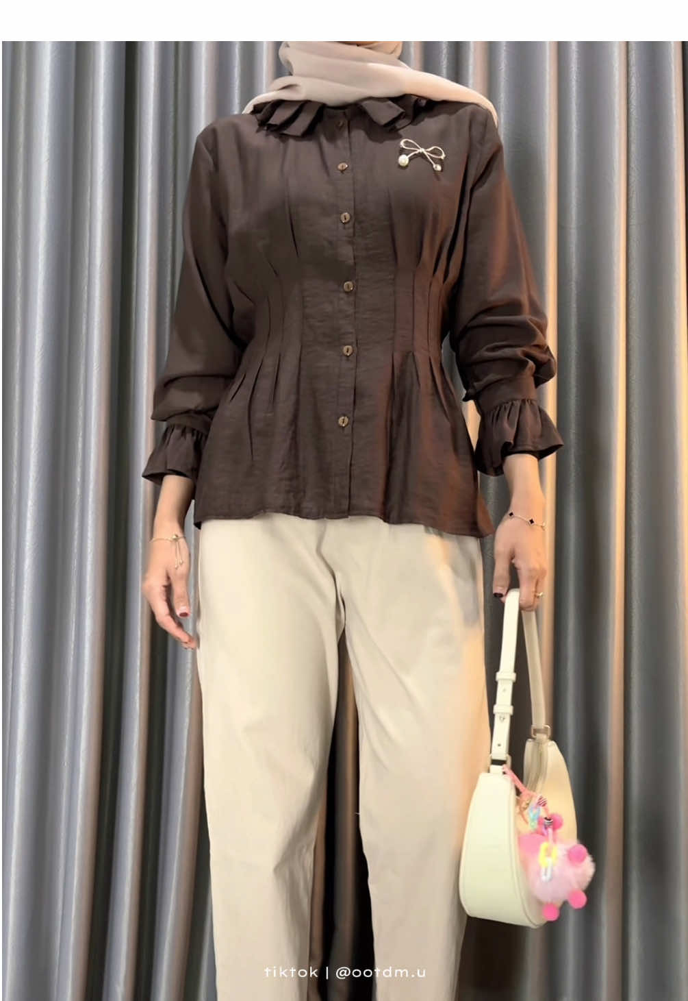 ootd simple petite girls 🧸🧺🪞✨ #blouse #atasanwanita #atasan #ootdhijabstyle #racuntiktok 