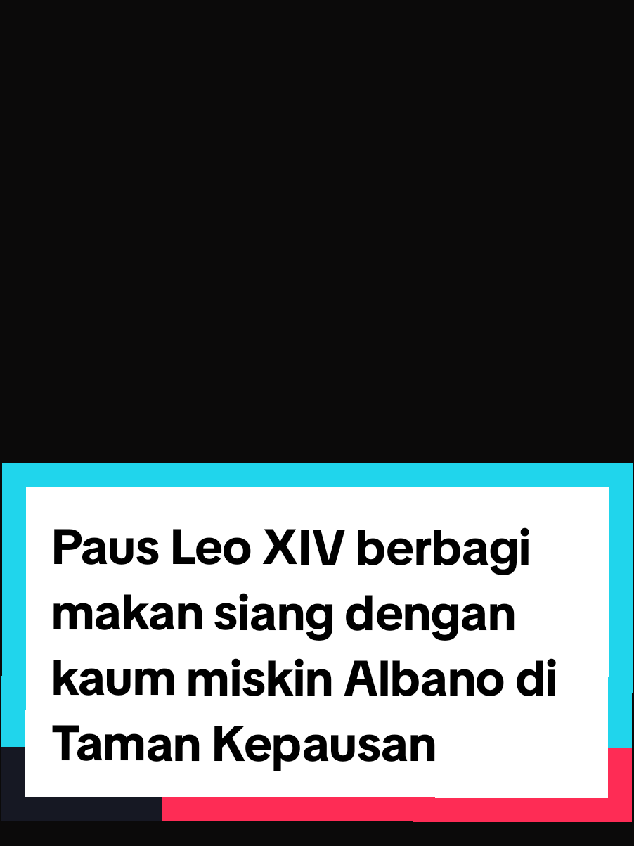 Sebelum berbagi makan siang dengan kaum miskin yang didukung oleh Caritas Albano di Taman Vila Kepausan, Paus menjelaskan bahwa kita masing-masing diciptakan menurut gambar Allah, dan bahwa “kita dapat menemukan kehadiran Allah dalam setiap orang.” #popeleoxiv #foryou #catholic #katolikindonesia #katolik 