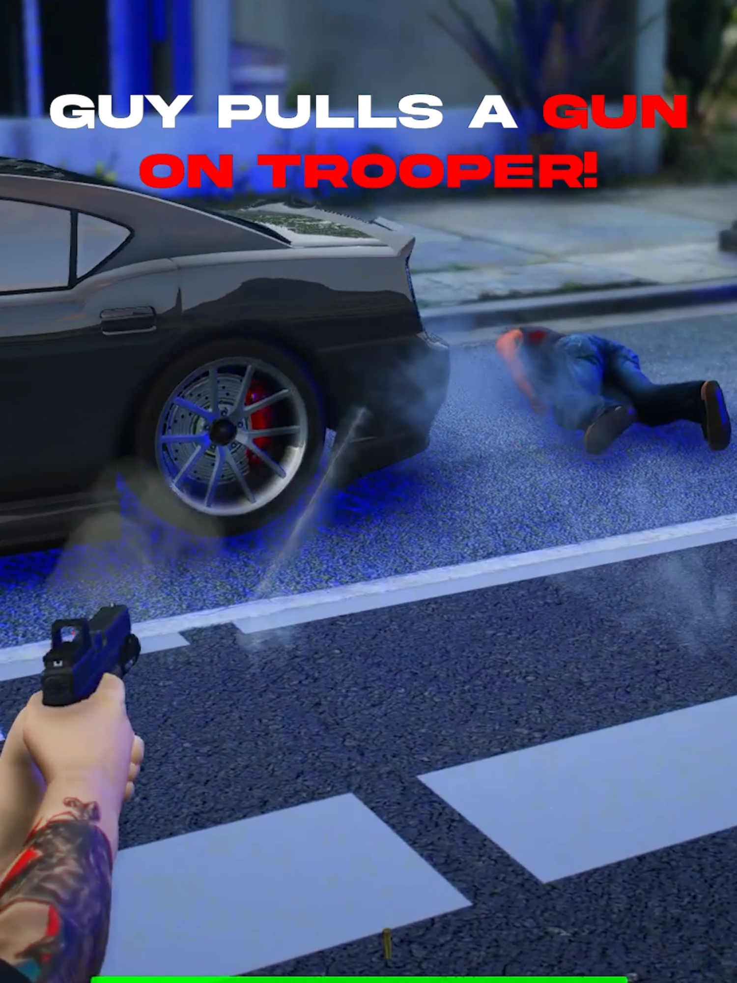 Guy pulls a pew pew on a trooper in GTARP! Graphics are for sale on the patreon as well. #fivem #lspdfr #gtarp #fivepd #fivemserver #viral