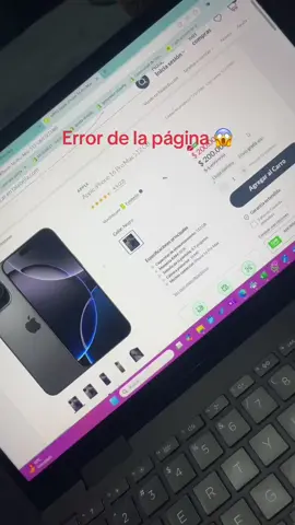 Error de la página 😱 #loencontreentiktok #fyp #chile #iquique #iphone 