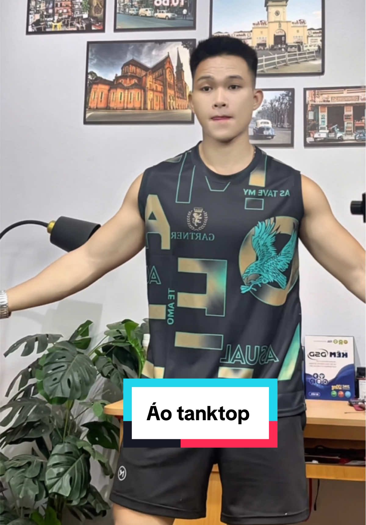 Áo tanktop thể thao#aothethao #aothethaonam #gym #tiktokshop #fashion 