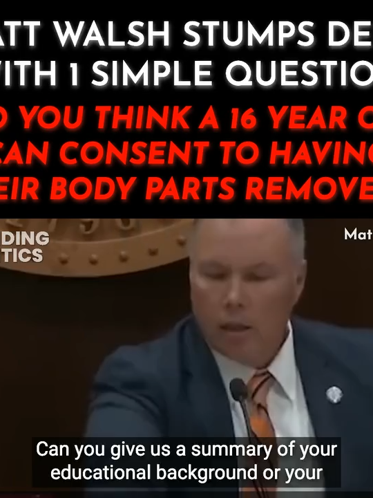 Matt Walsh Stumps Dems with 1 Simple Question #republican #breakingnews #parati #paratii #president #trump2025 #teamtrump