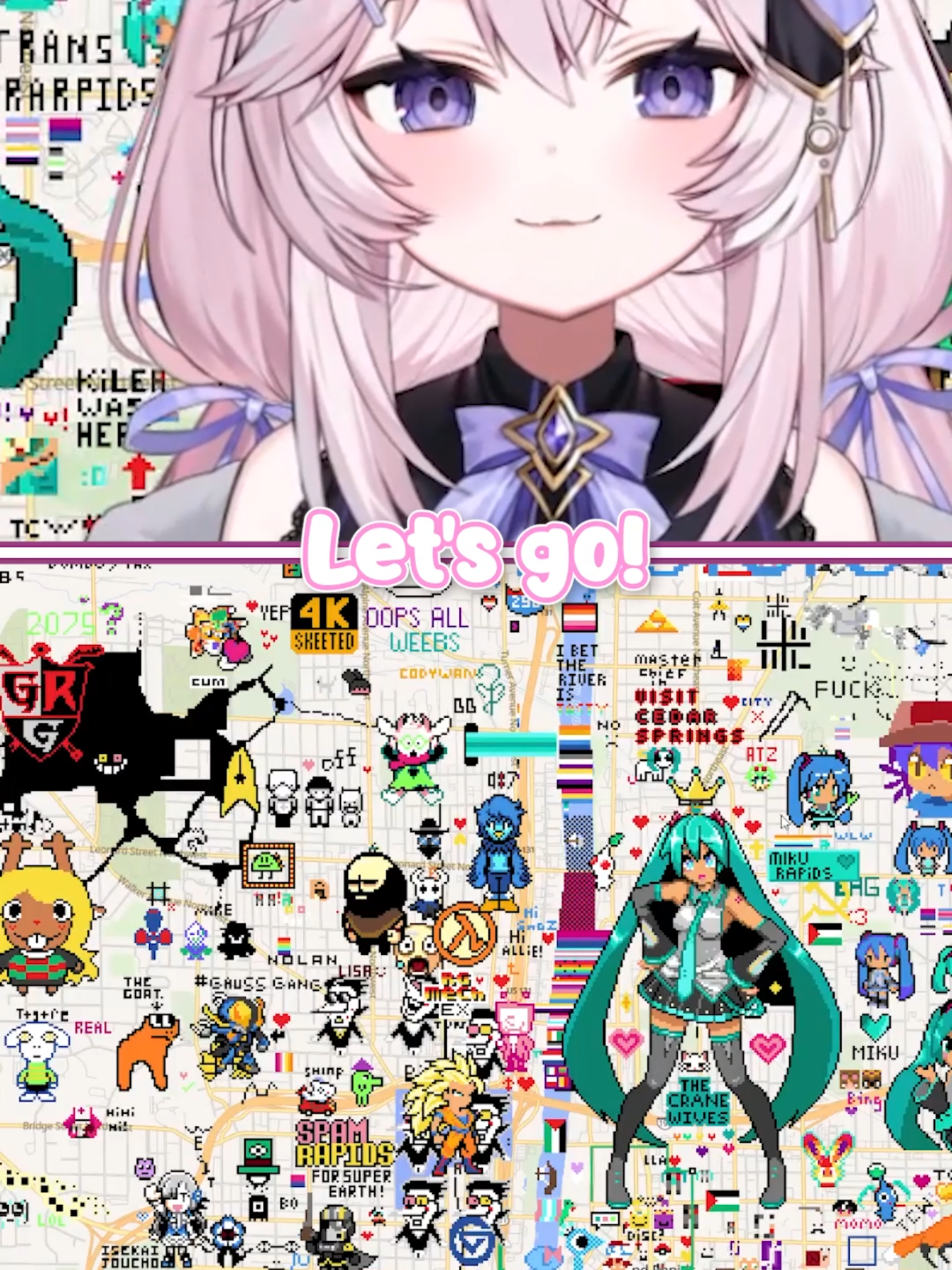 Covering the world with pixel art! #vtuber #vtuberen #anime #catgirl #twitch #animegirl #livestream #streamer #funny #vtuberclips #twitchstreamer #twitchclips #twitchmoments #envtuber #vtubermemes #streamers #explore #art #wplace #pixelart