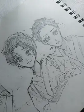 heuhrue my shaylaa t___t #kimetsunoyaiba #hakuji #koyuki #akaza  #drawing 