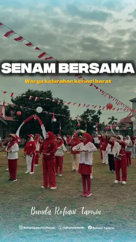 Senam bersama di Kelurahan Kerinci Barat