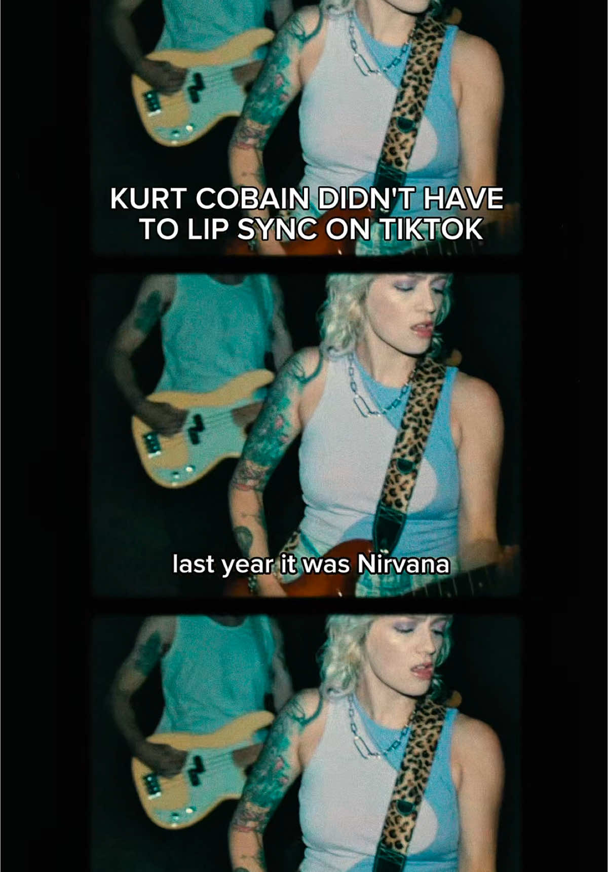 did you see what we did there? 🖤#indiemusic #indiepop #nirvana #kurtcobain #fyp 