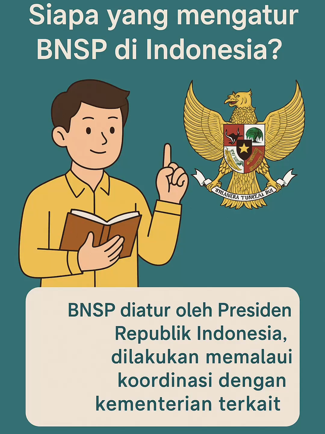 Mungkin kamu pernah kepo, sebenernya siapa sih yang ngatur BNSP itu? Jadi gini, BNSP (Badan Nasional Sertifikasi Profesi) bukan lembaga biasa, tapi dibentuk langsung oleh Presiden Republik Indonesia. Artinya, posisinya resmi banget dan punya kewenangan besar. Nah, biar jalan kerjanya jelas, BNSP nggak kerja sendirian. Mereka koordinasi sama berbagai kementerian terkait. Misalnya kalau soal pariwisata, bisa bareng Kemenparekraf. Kalau soal industri, bisa nyambung ke Kemenperin. Jadi, semua standar kompetensi kerja yang keluar lewat BNSP itu udah melalui jalur resmi dan diakui negara. Makanya, sertifikasi yang kamu dapet dari BNSP punya bobot tinggi. Bukan cuma di mata perusahaan, tapi juga bisa jadi pegangan di level nasional. Jadi jelas, kalau punya sertifikat BNSP, kariermu makin punya value. 🚀 #SertifikasiBNSP #TipsKarir #Kompetensi #BNSP