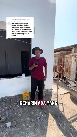 Membalas @gak tau males pengen beli trek koreksi: dinding plesteran pasir maksudnya rawan retak 🙏🏼#tipsbangunan #bangunrumah #tembokhebel #materialbangunan #mortarinstant 