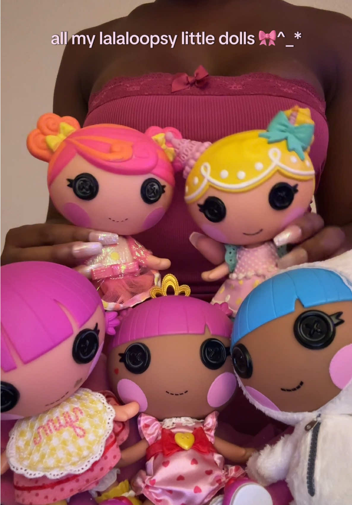 my current collection of littles <3 !! #fyp #asmr #tappingasmr #lalaloopsy #lalaloopsydoll 