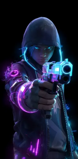 A cyberpunk shooter 🔥 Set this epic live wallpaper with my free app available in my bio 😁  #livewallpaper #epiclivewallpaper #wallpaper #cyberpunk #wallpapers 