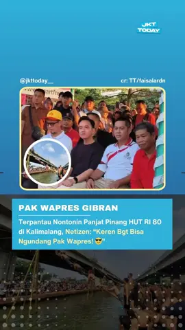 PAK WAPRES GAMAU IKUTAN NYOBA PANJAT PINANG JUGA? 👀😌😎👍🏼 __ follow @jkttoday__ cr: TT/faisalardn [dm for credits or remove video] #jakartatoday #jakarta #kalimalang #bekasi #ceritabekasi #bekasiterkini #wapres #gibran #gibranrakabuming #pakwapres #HUTRI #HUTRI80 #panjatpinang #17an #main #games #merdeka #trending