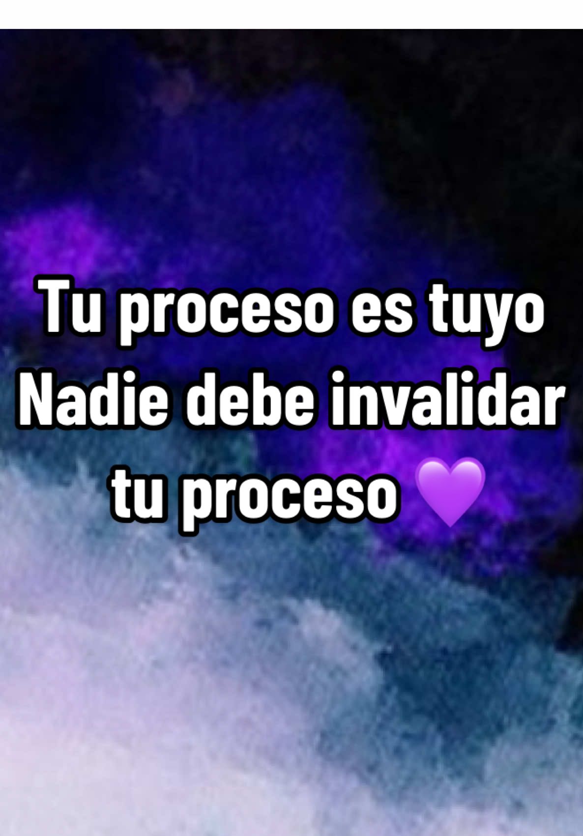 Tu proceso es solo tuyo, y nadie puede invalidarlo.💜✨  ¿Alguna vez te han presionado para superar algo antes de tiempo? • • • #ParaTi #FYP #FrasesDeVida #ReflexiónDiaria #Sanando