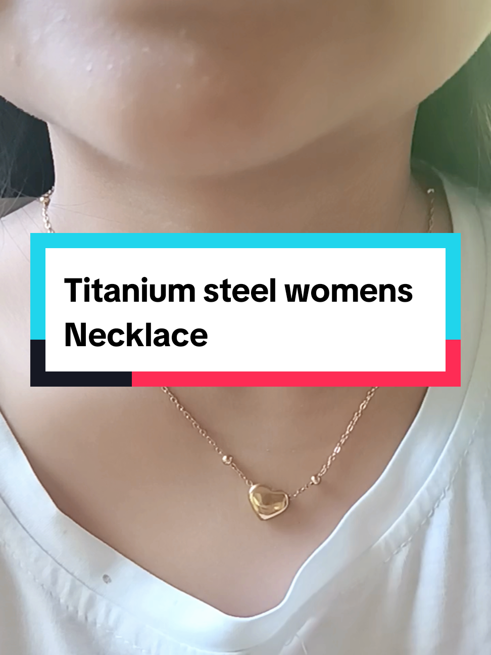 Naghahanap kaba ng necklace na hindi kumukupas ito na Solid Love Titanium Steel Womens Necklace,Non-Allergic,Non-Fading..kaya magCHECK OUT na..#Titaniumnecklaces #womens#followers#fypシ゚ 