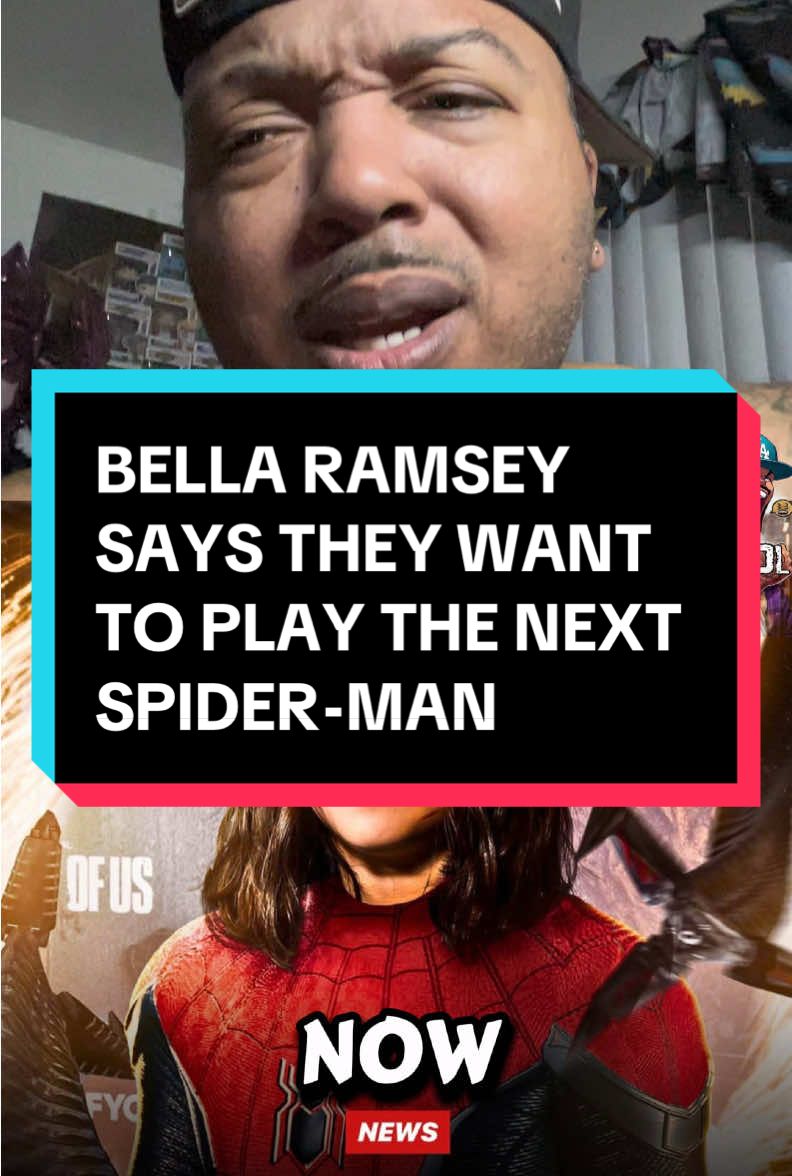 BELLA RAMSEY SAYS THEY WANT TO PLAY THE NEXT SPIDER-MAN  #BellaRamsey #SpiderMan #tomharland #Marvel #movietok 