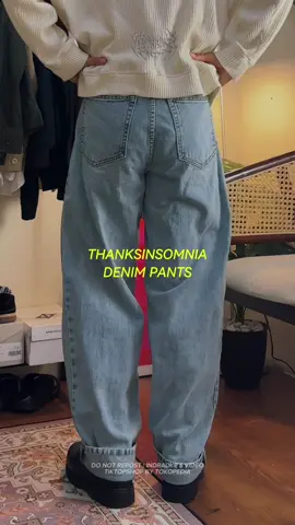cakep nih cuttingannya 🔥 #baggypants #denimpants #thanksinsomnia 