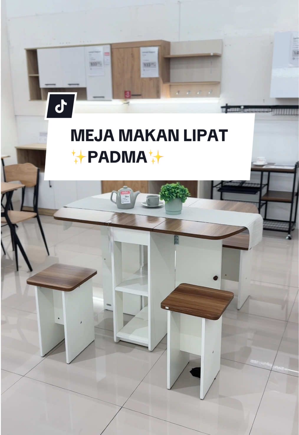 ✨ Meja makan lipat multifungsi PADMA ✨ Solusi space-saving buat rumah minimalis! ➡ Bisa dilipat saat nggak dipakai ➡ Muat banyak pas dibuka ➡ Stylish dengan desain kayu modern Cocok untuk apartemen, rumah mungil, atau ruang makan simple tapi elegan 🏡💫 #MejaMakanLipat #SpaceSaving #FurnitureMinimalis #MejaMakanPadma #SelmaFurniture