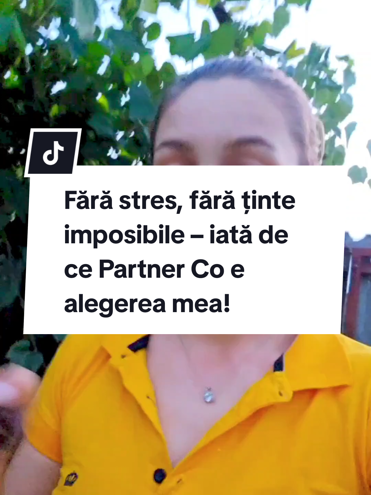 Știai că în Partner Co nu există ținte impuse și nu trebuie să menții un nivel? Planul de marketing este clar și ușor de urmat, fără stres și fără validări complicate. Aici fiecare pas pe care îl faci contează și fiecare progres este real. Dacă vrei să înveți să lucrezi online eficient și fără presiune, trimite-mi un mesaj: ‘Vreau să încerc!’ ✨ #lucrezdeacasa #brandpartnerco #faratarghete #online #stres 