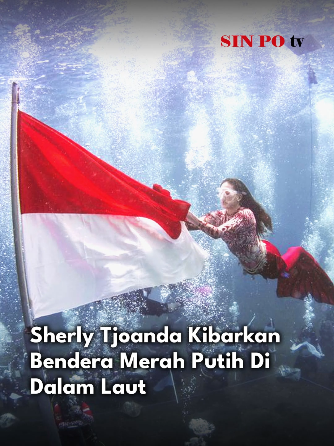 Gubernur Maluku Utara, Sherly Tjoanda, mengibarkan bendera merah putih di dasar laut mengenakan kostum mermaid atau putri duyung. Sherly menyatakan pemilihan laut sebagai lokasi pengibaran bendera karena sebagai simbol bahwa pelestarian laut harus menjadi prioritas. #Sinpotv #sherlytjoandaa #GubernurMalukuUtara #HUTRI80 #DirgahayuRI  #17Agustus
