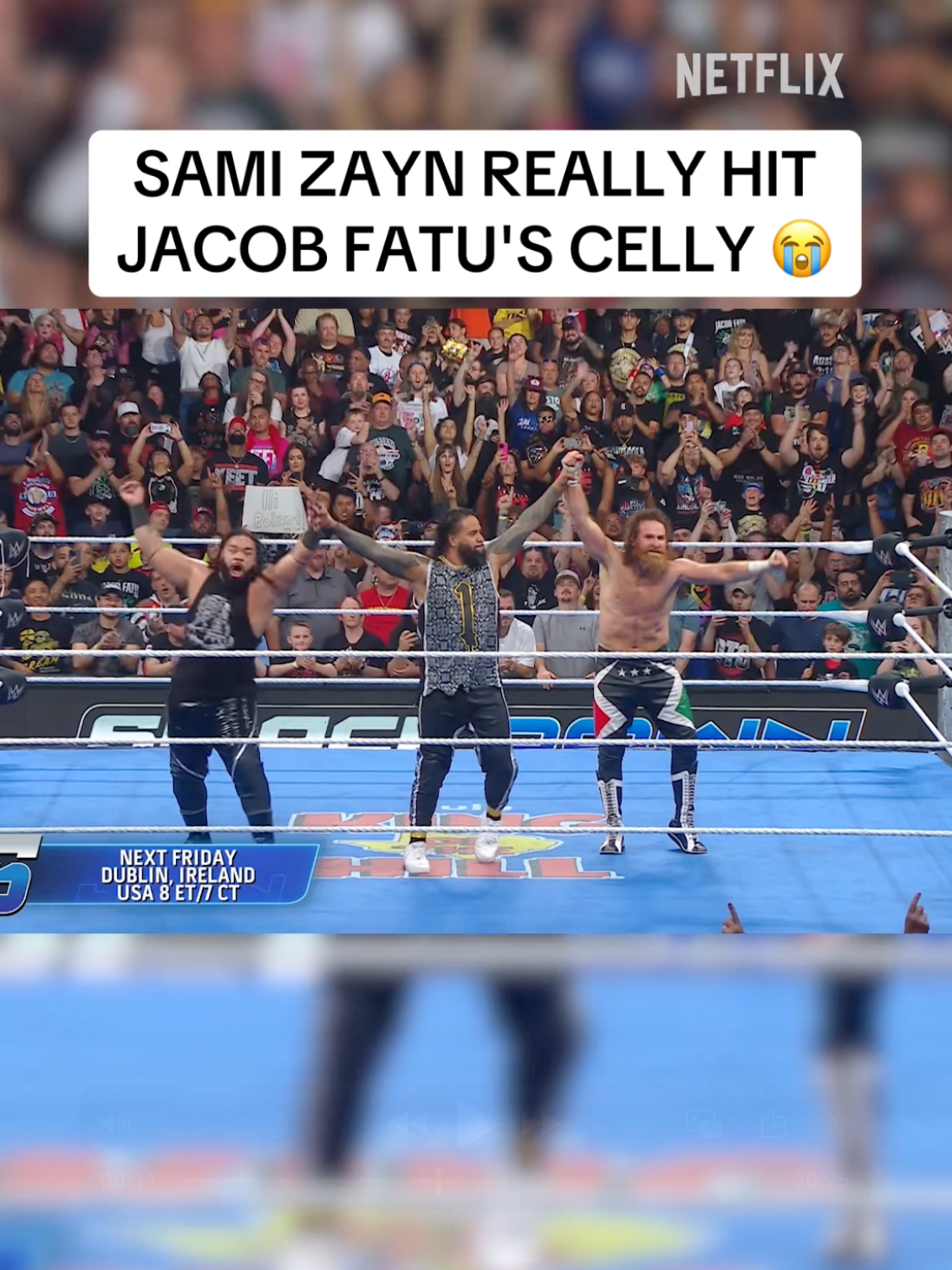 Sami Zayn ni betul2 syok lepas menang dengan Jacob Fatu dan Jimmy Uso ye 🤣 WWE #SmackDown disiarkan di Netflix secara langsung, 8AM MYT setiap hari Sabtu. #WWEonNetflix #SembangEntertainment #NewReleases #WhatToWatch #TVRecommendations #NetflixMY #FlixReview #Wrestling #WrestlingTikTok #WrestlingTok #WrestlingFans #Sports